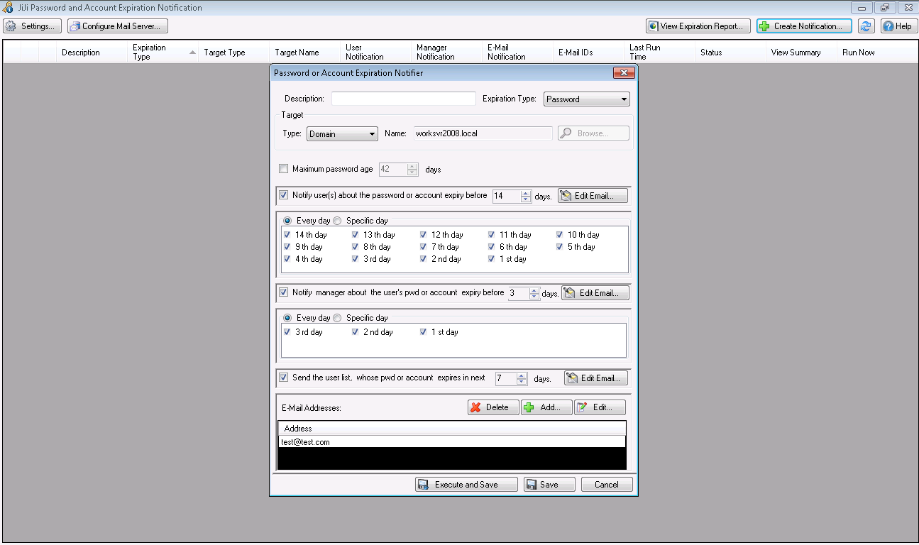 Password Expiration Notifier